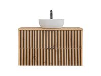 XILO BLACK WOTAN 82-100-D-2S Piekaramais vannas istabas skapītis izlietnei