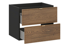 Talia-Casella 82-60-46-2S Piekaramais vannas istabas skapītis izlietnei 60 cm 2 Atvilktnes