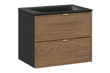 Talia-Casella 82-60-46-2S Piekaramais vannas istabas skapītis izlietnei 60 cm 2 Atvilktnes