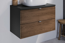 Talia-Casella 82-80-46-2S Piekaramais vannas istabas skapītis izlietnei 80 cm 2 Atvilktnes