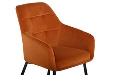 UGGA Brick Red Velvet Chair