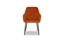 UGGA Brick Red Velvet Chair