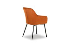 UGGA Brick Red Velvet Chair