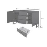 MODO II 2D3S- 200cm BLACK