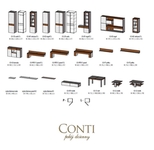 CONTI Skapis 2-durvju CO-2D Taranko