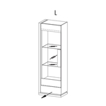 TSiena SI-W1/2 L/P Vitrīna TARANKO