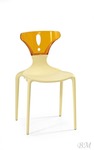 K126 creamy/orange krēsls